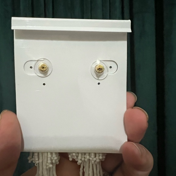 Panacea Cache White Beaded Earrings - Picture 3 of 3